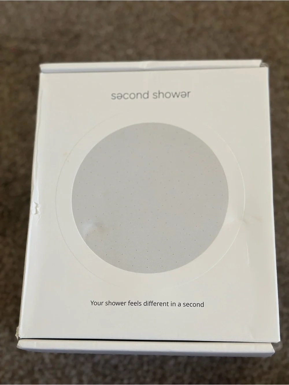 White Showerhead Disc - Low-Flow Enhancer